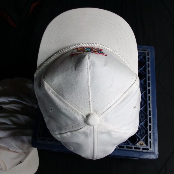 Deadstock Vintage Oldsmobile Scramble Golf Tournament Rope Snap Trucker Hat Cap - Picture 3 of 6